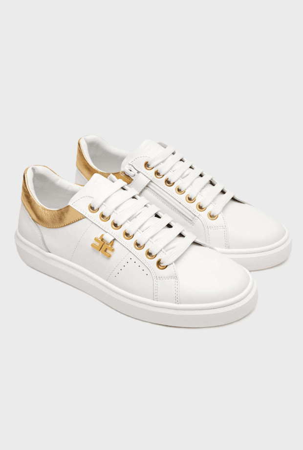 ELISABETTA FRANCHI scarpe bambina avorio-oro - 2