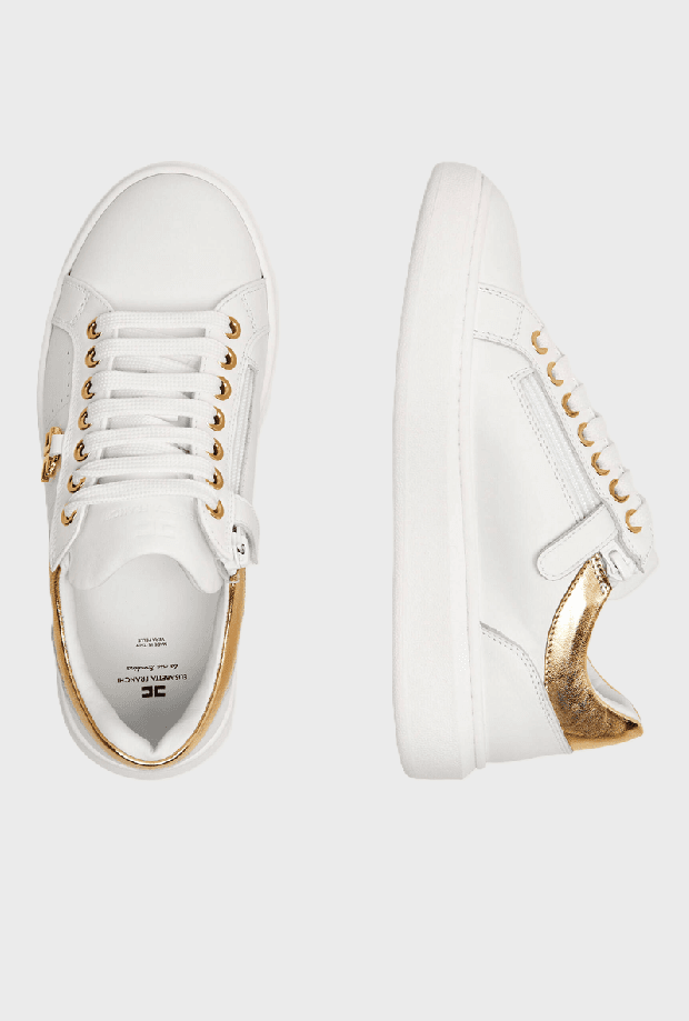 ELISABETTA FRANCHI scarpe bambina avorio-oro - 3