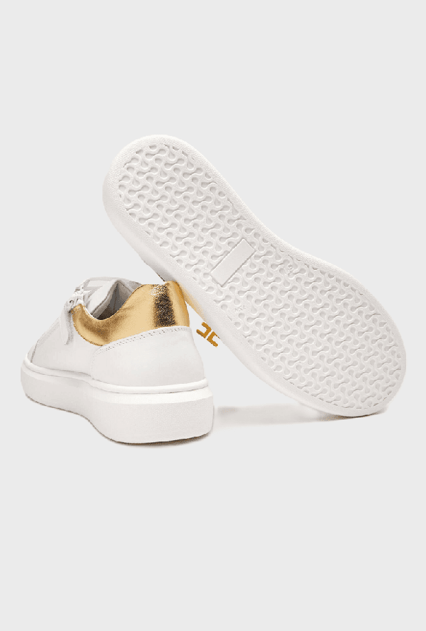 ELISABETTA FRANCHI scarpe bambina avorio-oro - 4
