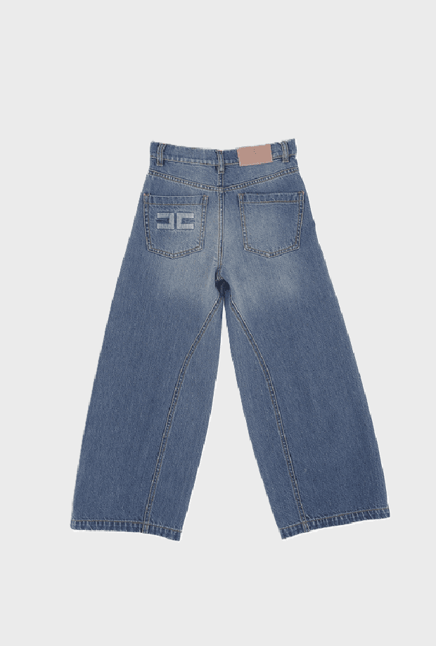 ELISABETTA FRANCHI jeans ampio bambina blu - 2