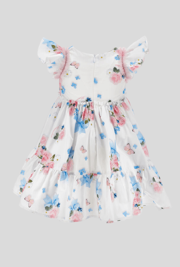 MONNALISA abito primaverile bambina bianco - 2