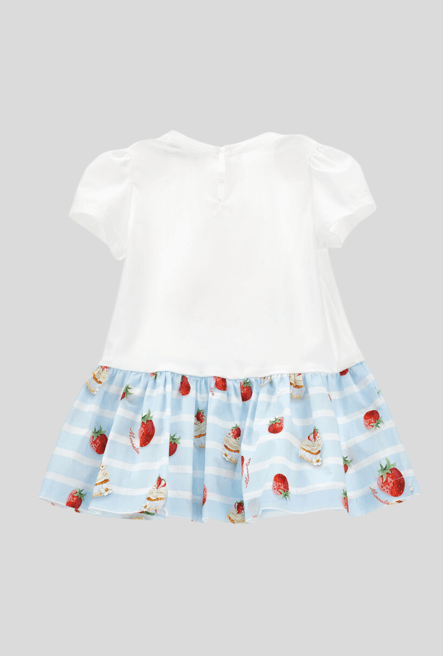 MONNALISA abito winnie the pooh bambina bianco-celeste - 2