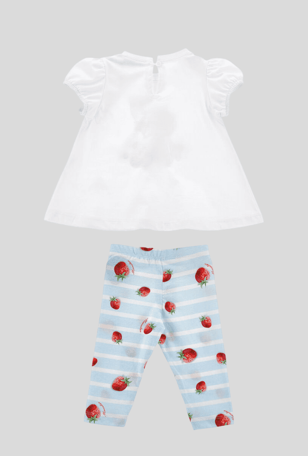 MONNALISA completo winnie the pooh bambina bianco-celeste - 2