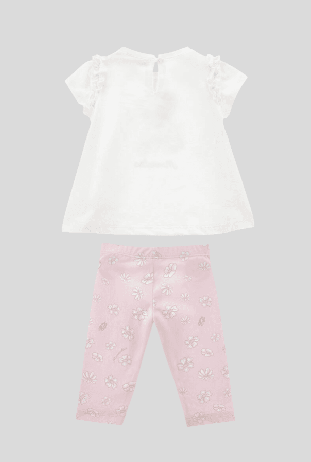 MONNALISA completo bambina bianco-rosa - 2
