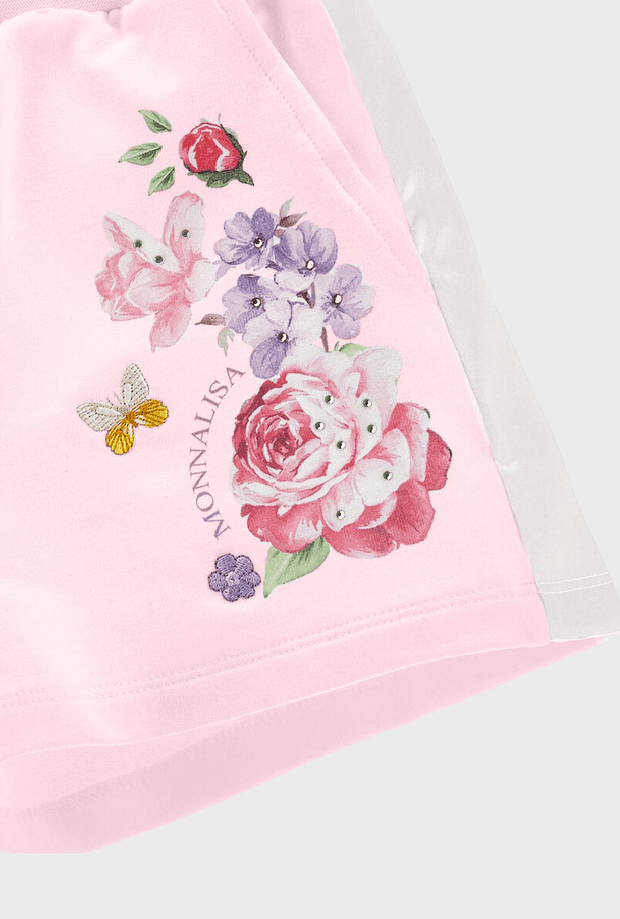 MONNALISA shorts a fiori bambina rosa - 4