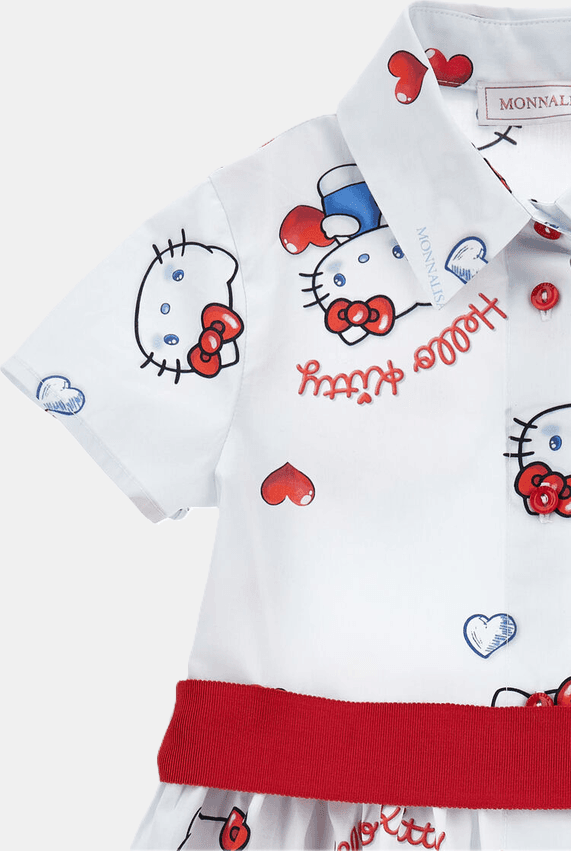 MONNALISA abito hello kitty bambina bianco - 3