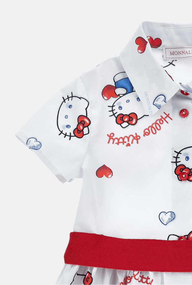 MONNALISA abito hello kitty bambina bianco - 3