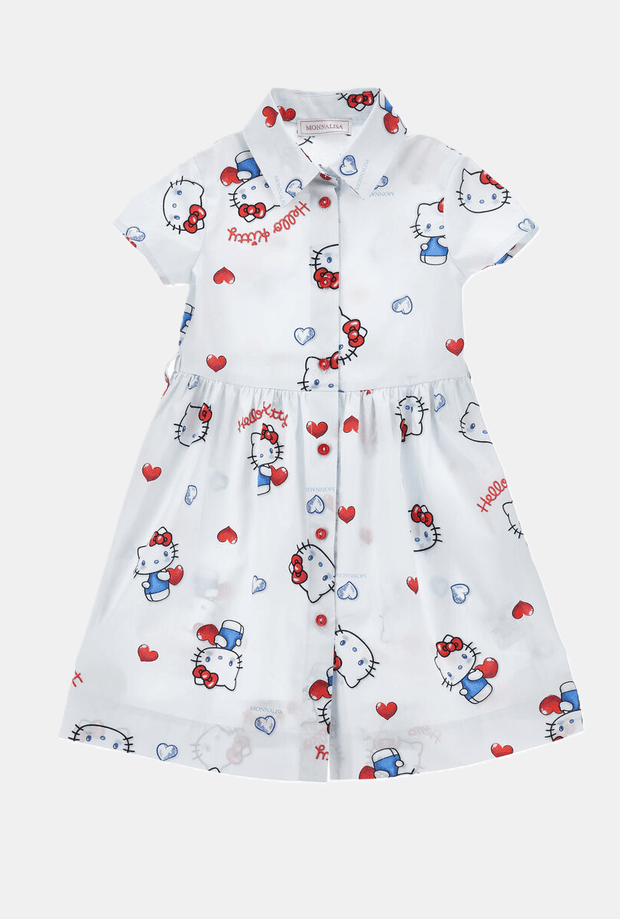 MONNALISA abito hello kitty bambina bianco - 4