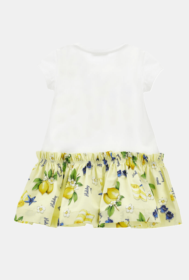 MONNALISA abito con limoni bambina bianco-giallo - 2