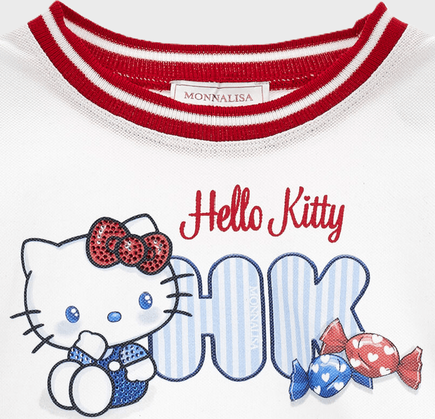 MONNALISA completo hello kitty bambina bianco-blue - 3