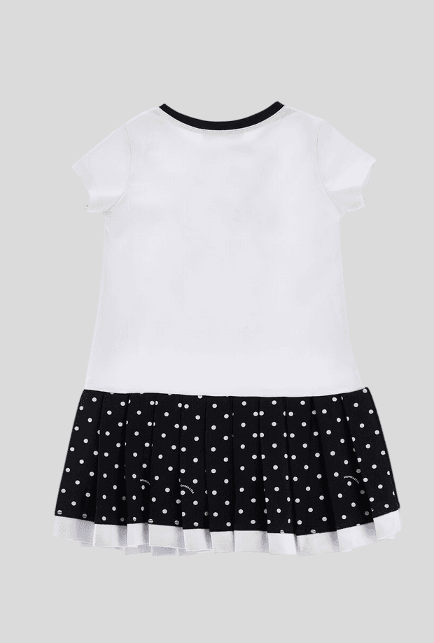 MONNALISA abito con yorkshire bambina bianco-nero - 2