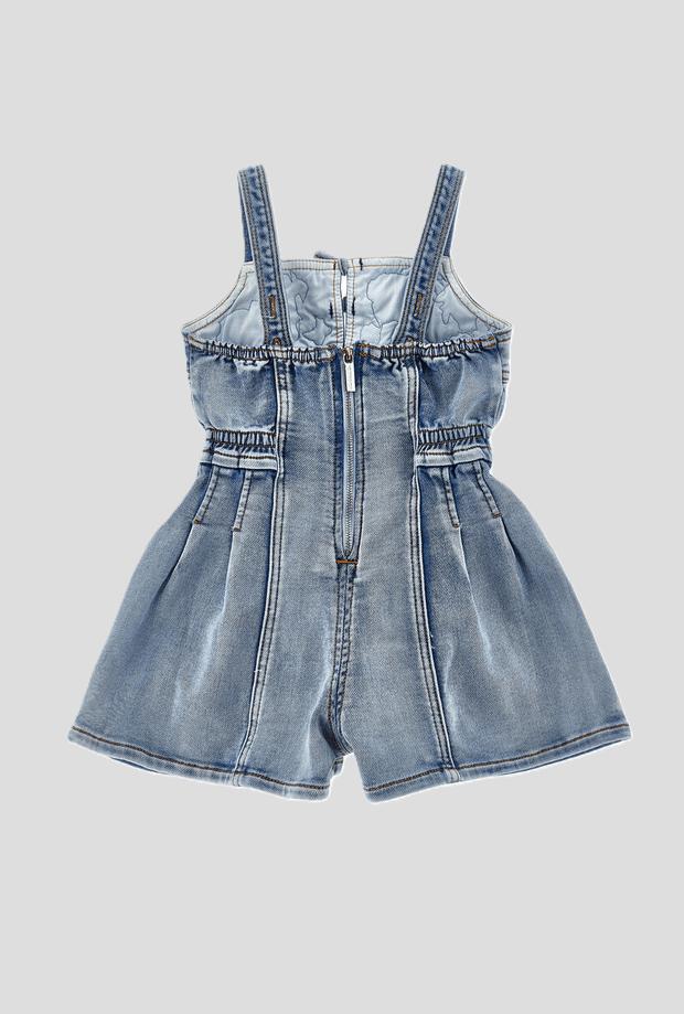 MONNALISA tutina in denim bambina blu - 2