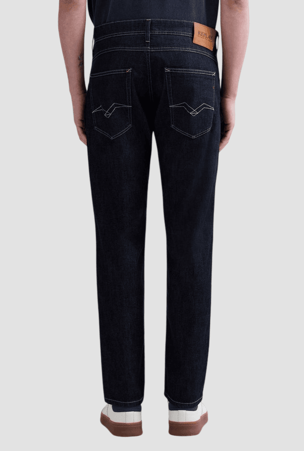 REPLAY jeans regular fit uomo blu scuro - 2
