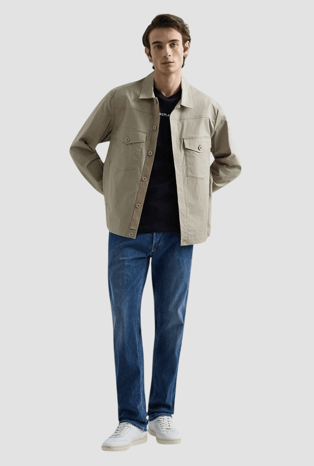 REPLAY jeans straight fit uomo blu medio - 3