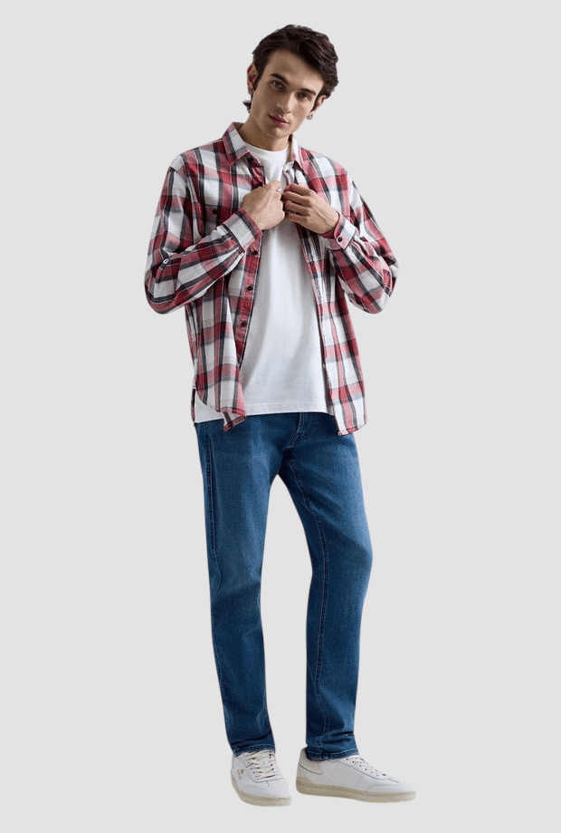 REPLAY jeans slim fit uomo blu medio - 3