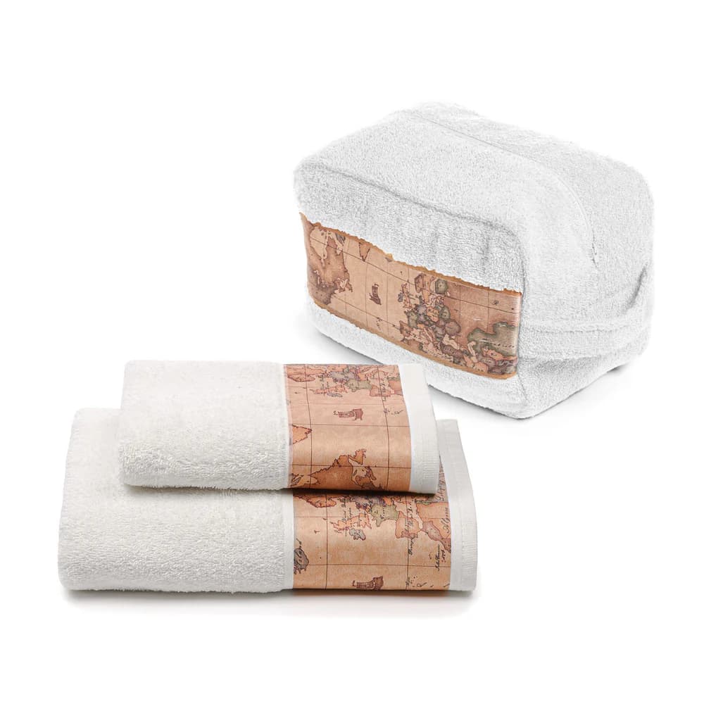 Set Beauty Case + Coppia Asciugamani Alviero Martini 1ª Classe Geo Classic in Cotone 480 g/m² - 5