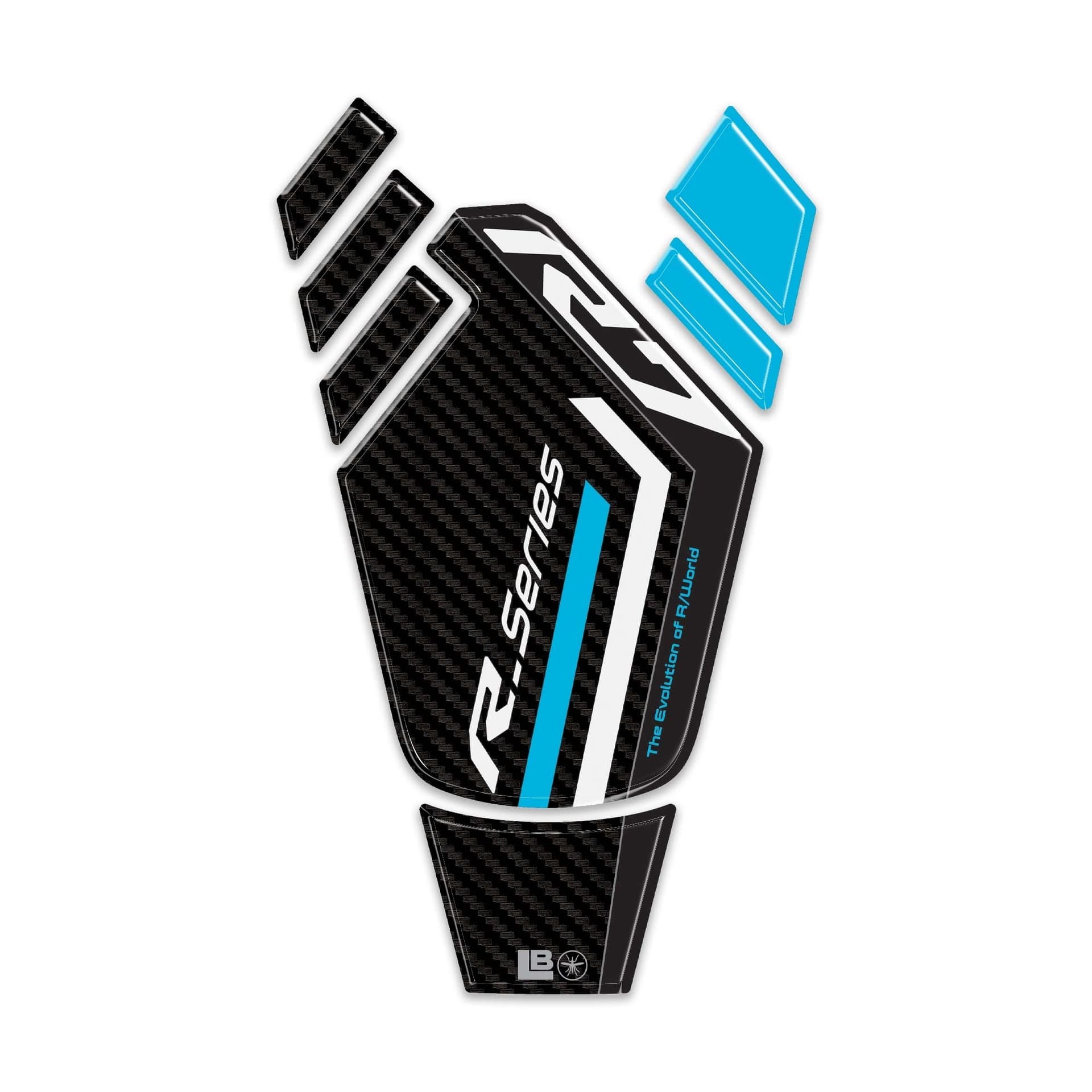 Paraserbatoio moto Adesivo resinato 3D compatibile con Yamaha R7 2026 - 2