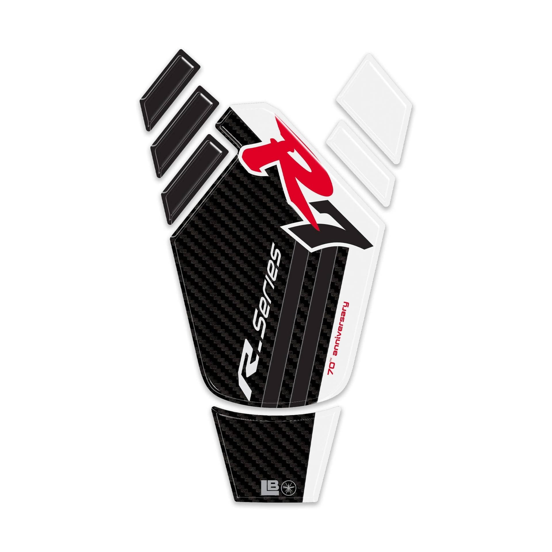 Paraserbatoio moto Adesivo resinato 3D compatibile con Yamaha R7 2026 - 15