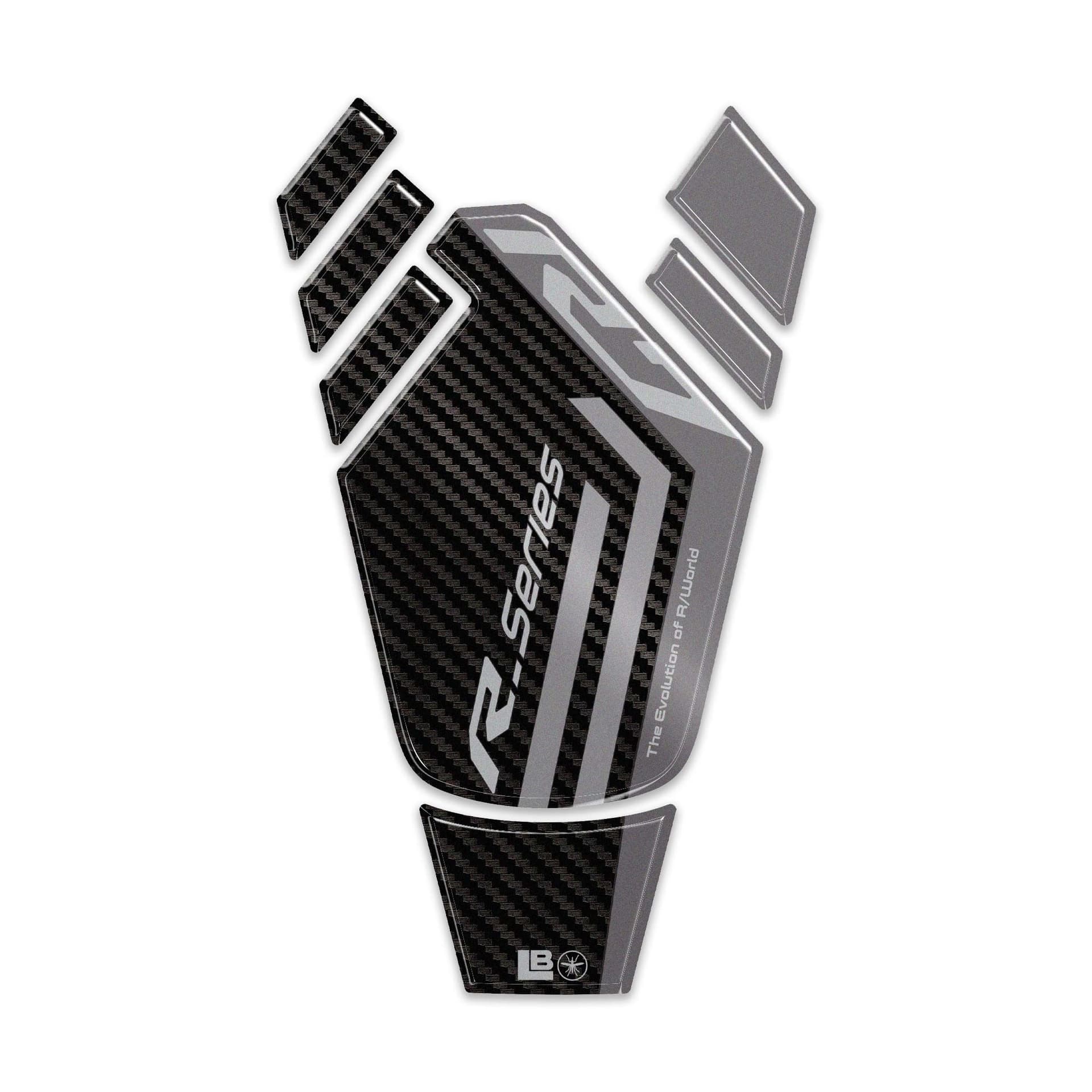 Paraserbatoio moto Adesivo resinato 3D compatibile con Yamaha R7 2026 - 9