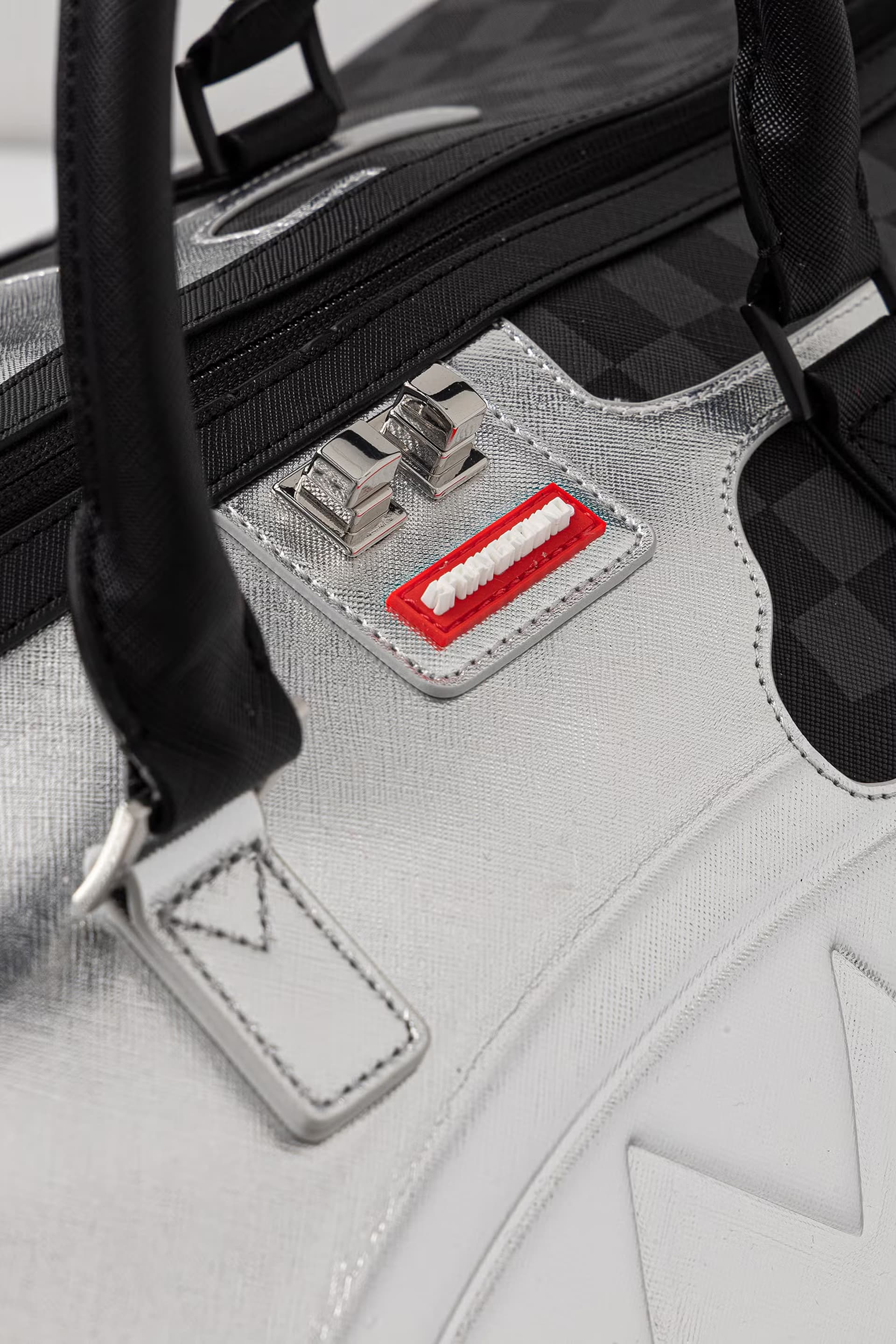Sprayground Borsone Adulto unisex SPRAYGROUND Silver Side Drip Borsone unisex - 5