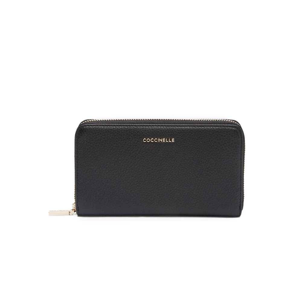 COCCINELLE Portafoglio  METALLIC SOFT Donna Pelle Nero - E2MW5113201001 - 2