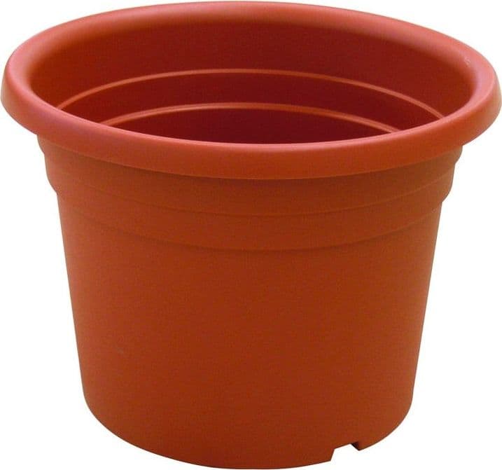 Vaso piante cilindro dahlia in plastica - colore terracotta- ø cm.20x14h.pz 12 - 4