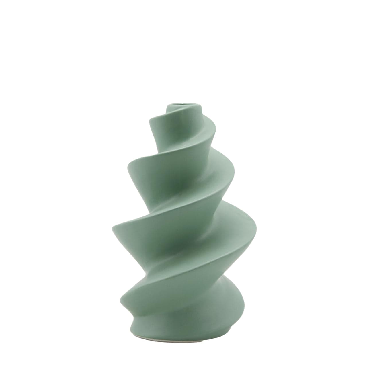Vaso decorativo natalizio "Avvitato" modello a spirale tinta unita per interno - 2