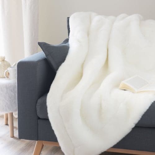 Coperta in Pled in ecopelliccia morbida e calda 130 x 180 cm - 5