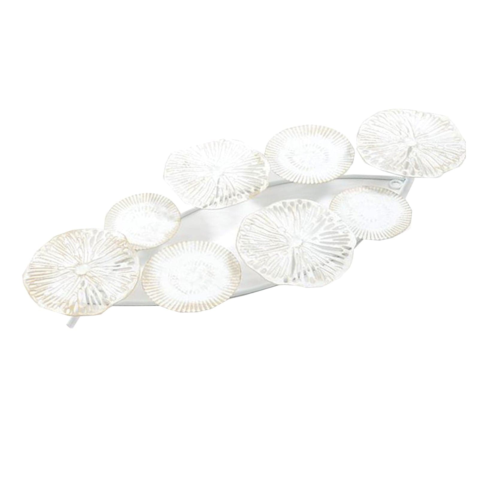 Portacandela in metallo decorazione natalizia centritavola elegante 52 cm - 2