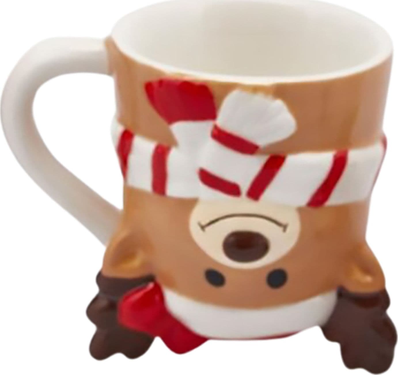 Tazza con decorazione "Pupazzo di Natale" con manico Ø 6 x h 7 cm - 5