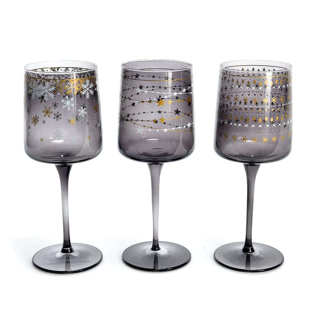 Set da 6 calici in vetro "Elegant Stars" da 320 cL Ø 7 x h 20 cm, decorazione moderna - 2