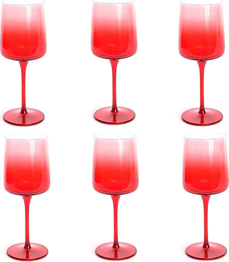 Set da 6 calici in vetro "Elegant Stars" da 320 cL Ø 7 x h 20 cm, decorazione moderna - 3