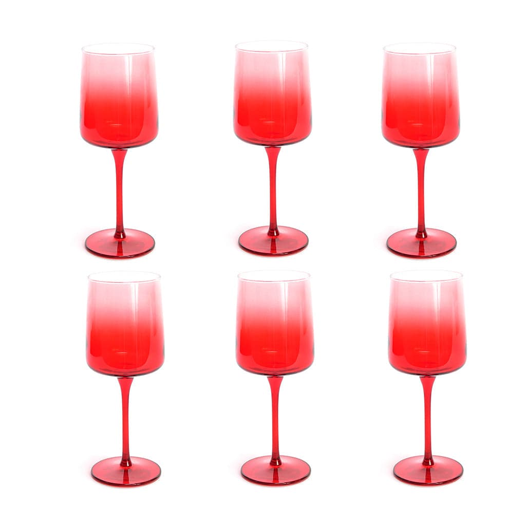 Set da 6 calici in vetro "Elegant Stars" da 320 cL Ø 7 x h 20 cm, decorazione moderna - 3