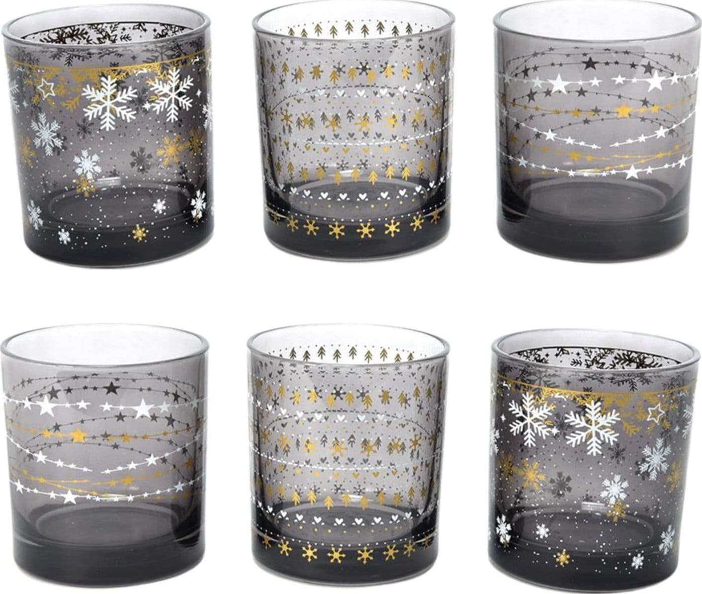 Set da 6 bicchieri in vetro "Royal Stars" da 300 cL Ø 8.3 x h 9 cm - 6