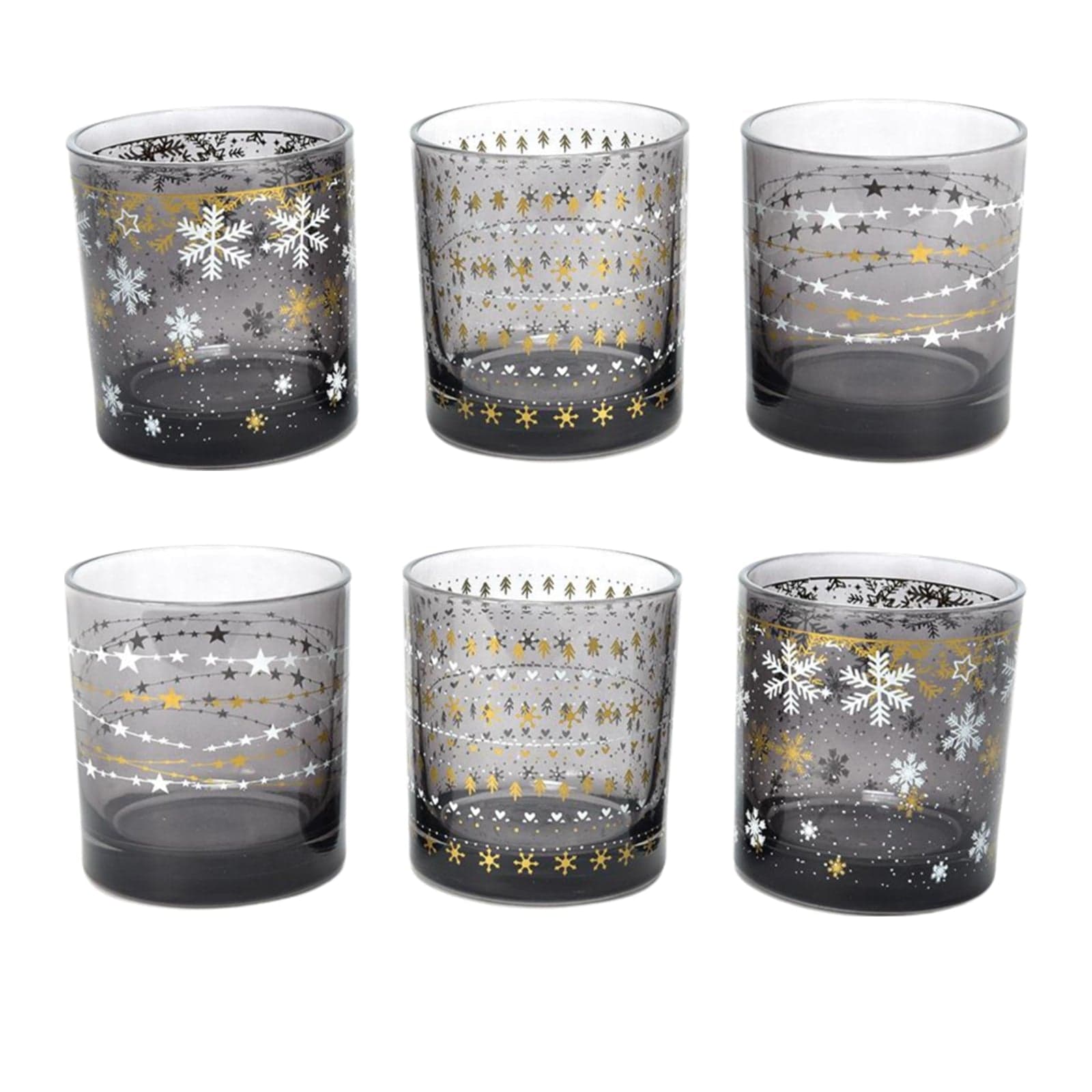 Set da 6 bicchieri in vetro "Royal Stars" da 300 cL Ø 8.3 x h 9 cm - 6