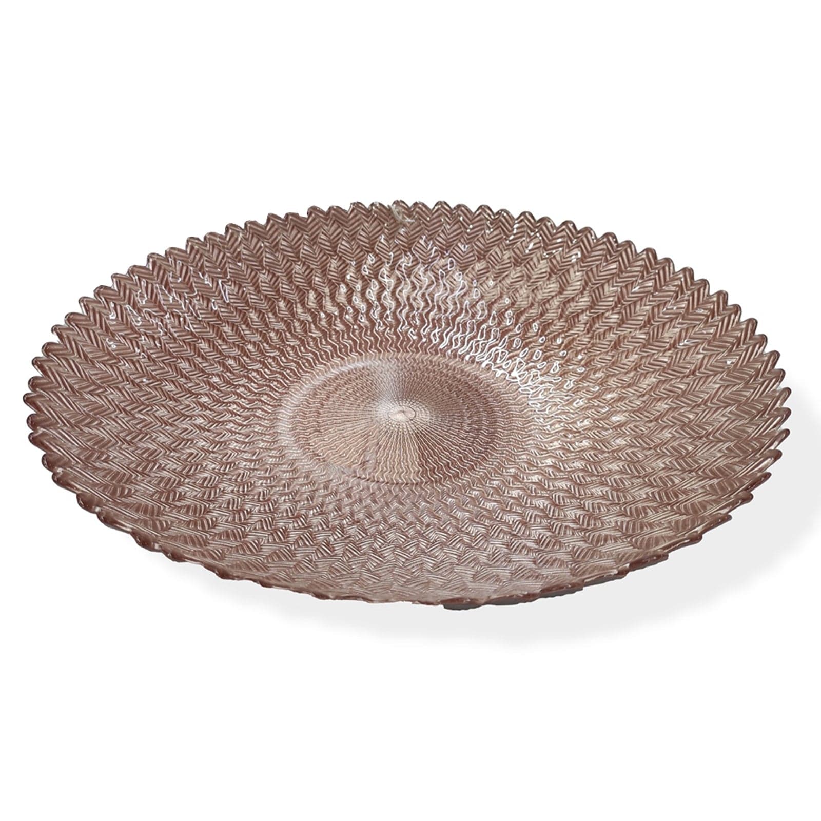 Piatto decorato centrotavola "Fashion" in vetro per tavola natalizia da 40 cm - 2