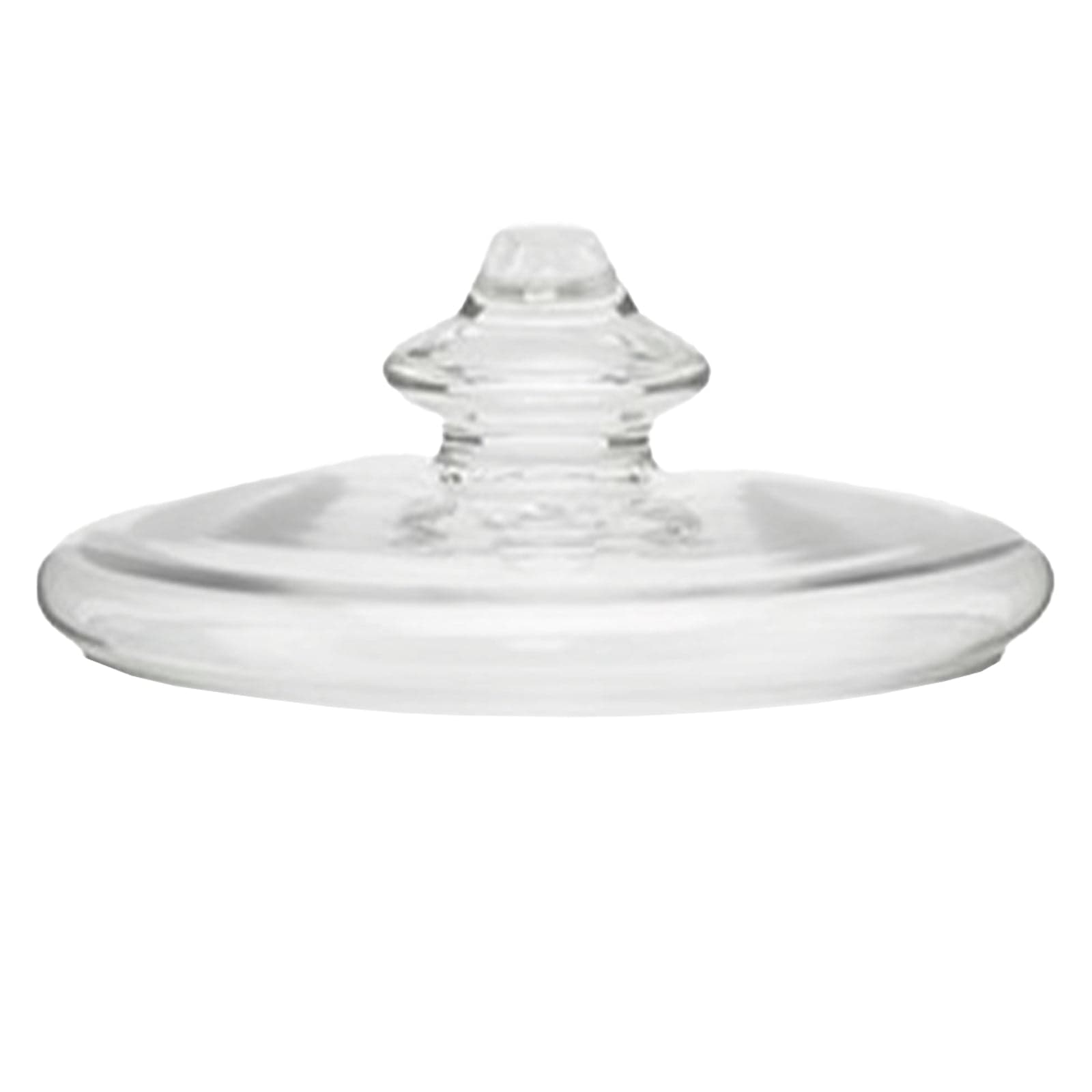 Contenitore coppa decorativa in vetro con coperchio da Ø13 x h17 cm - 2