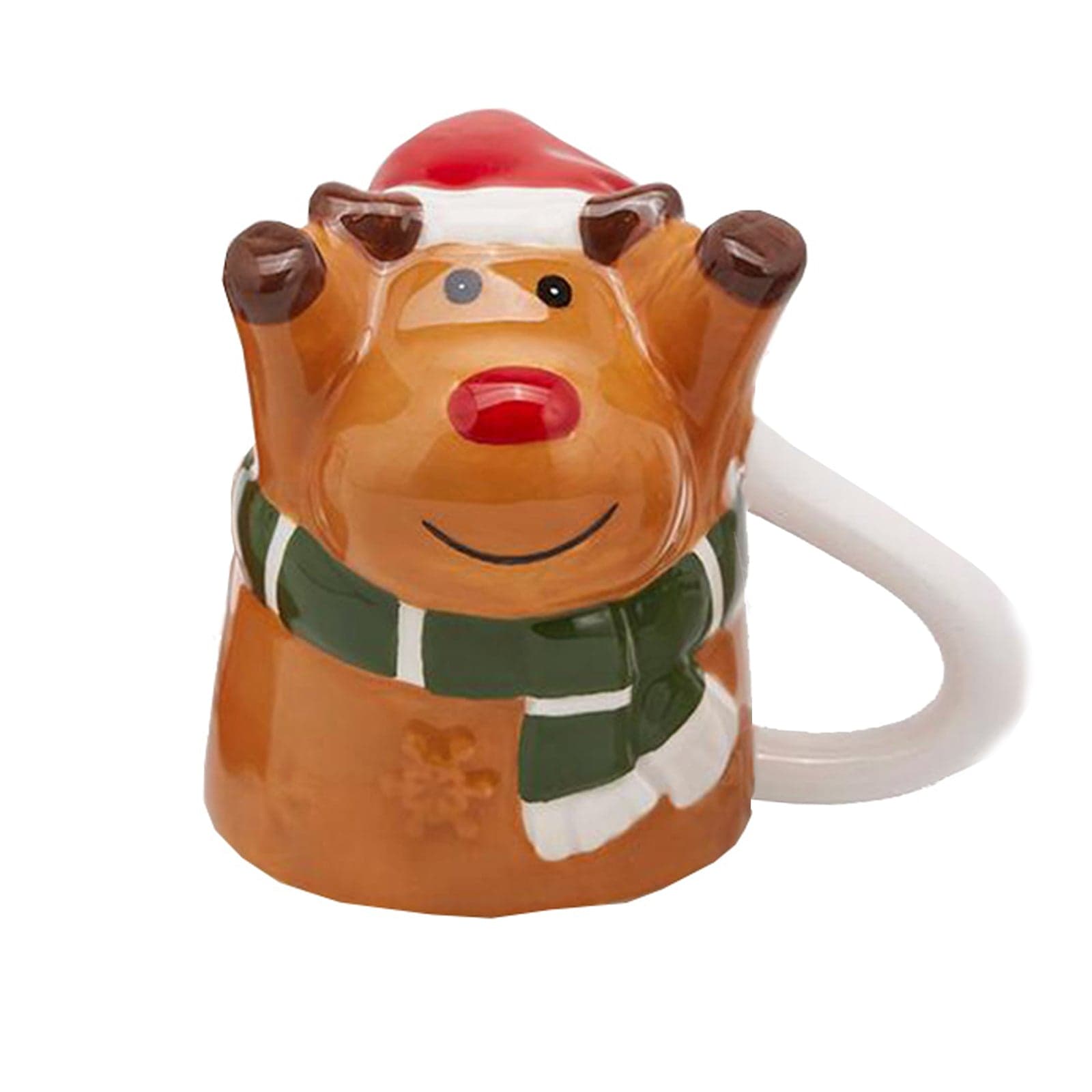 Tazze Natalizie h 7 cm Babbo Natale, Renna e Pupazzo di Neve Ø 6 cm - 2