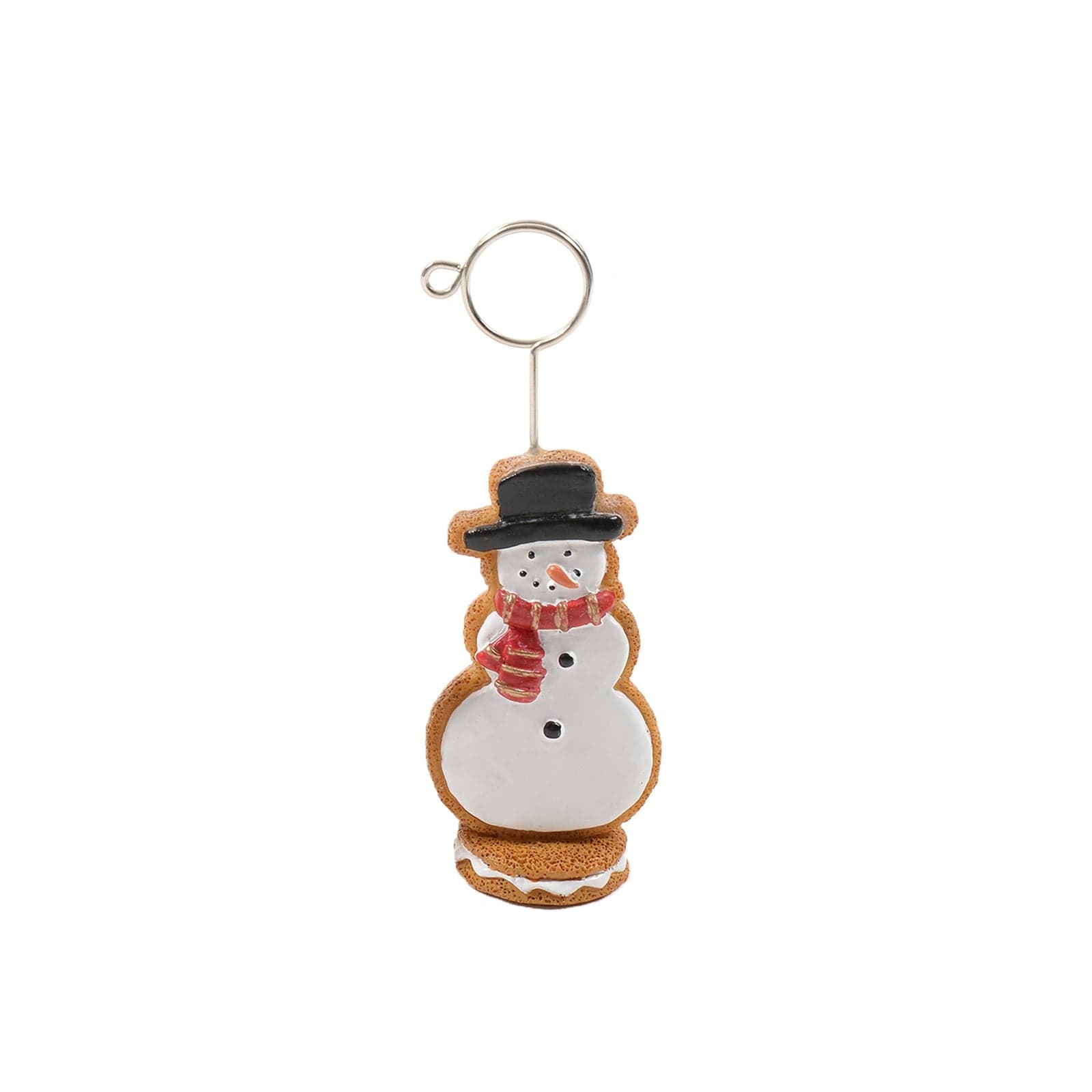 Segnaposto decorativo "Pan di zenzero" per festività e Natale, per Foto e Bigliettini h 8.5 cm - 2