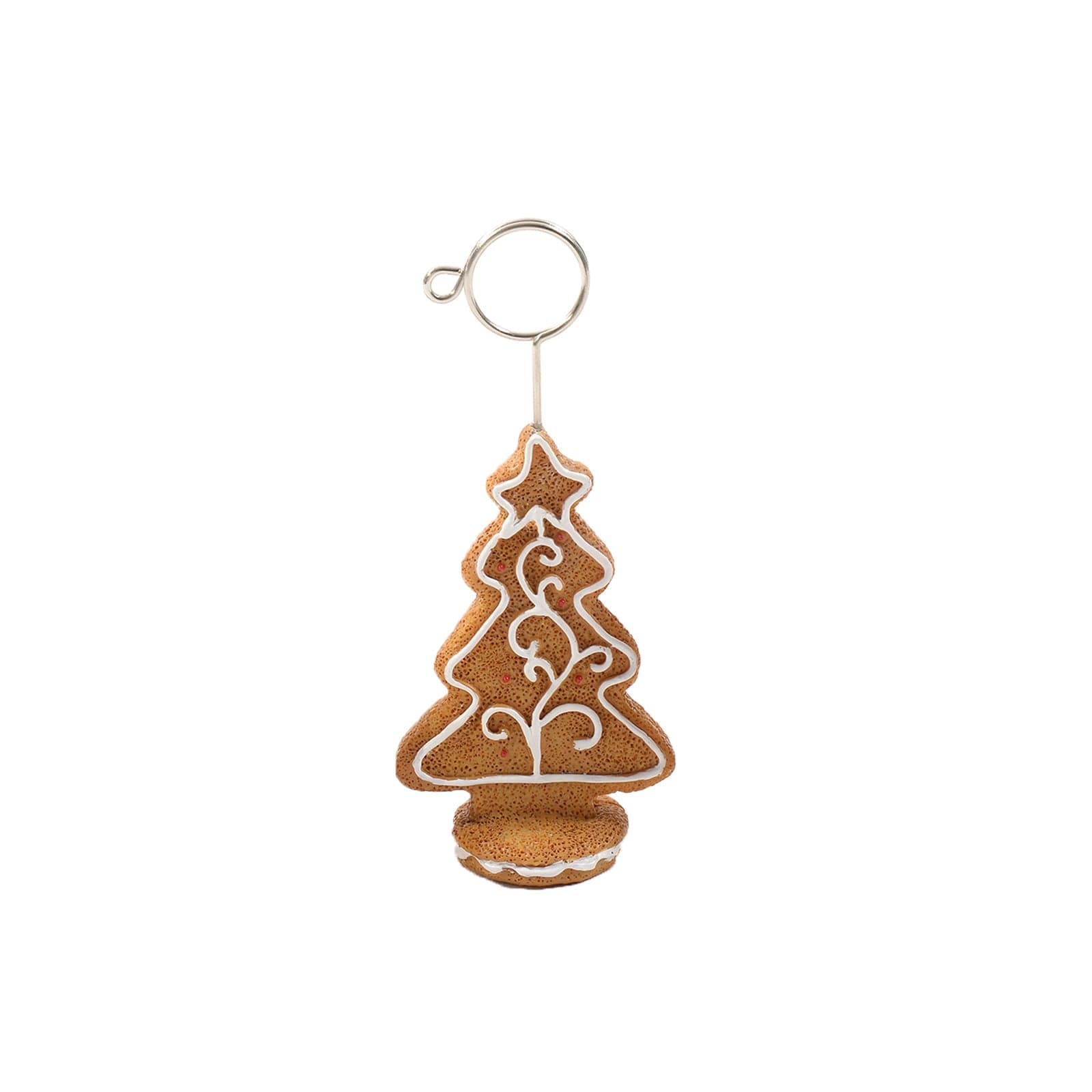 Segnaposto decorativo "Pan di zenzero" per festività e Natale, per Foto e Bigliettini h 8.5 cm - 4