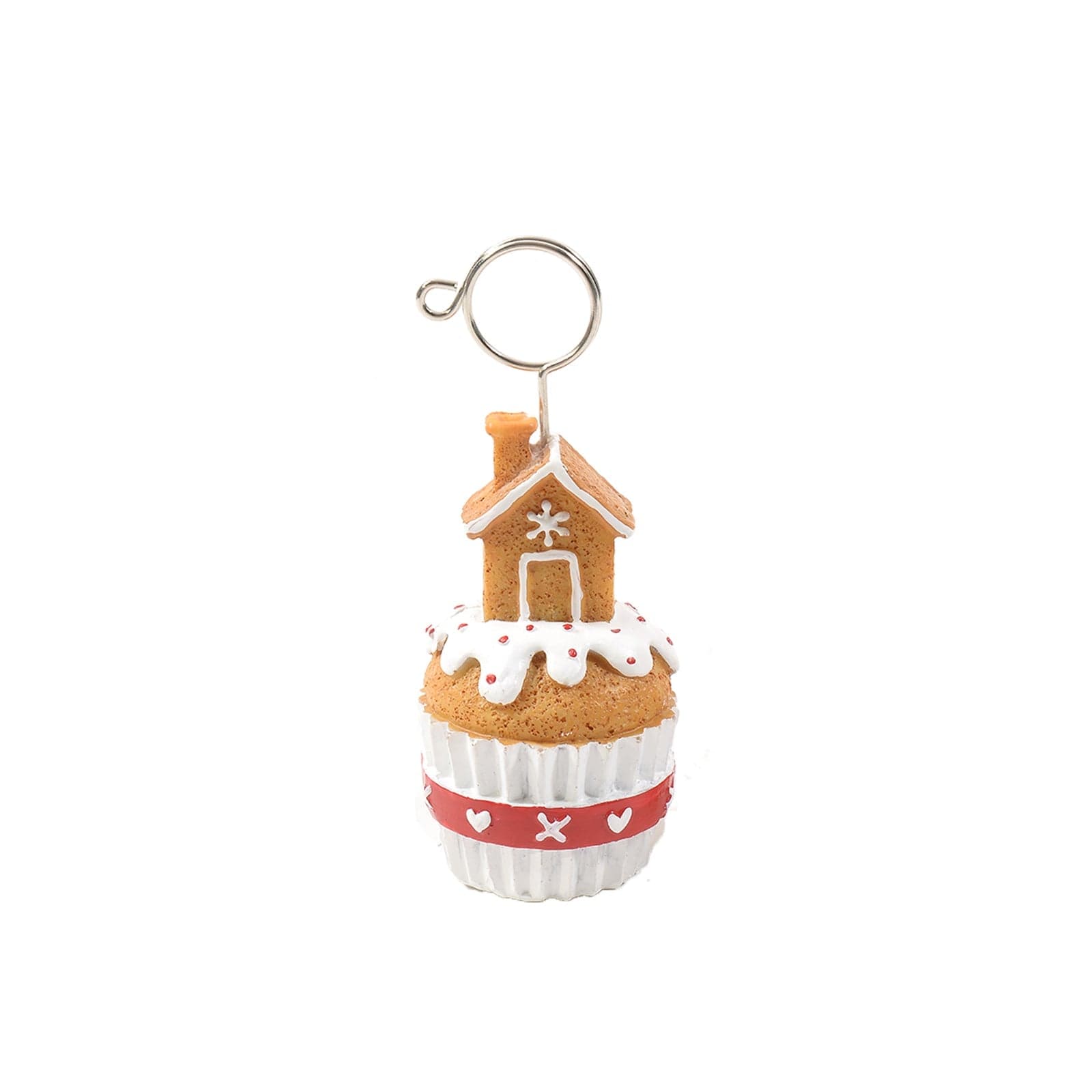 Segnaposto decorativo "Pan di zenzero" per festività e Natale, per Foto e Bigliettini h 8.5 cm - 5