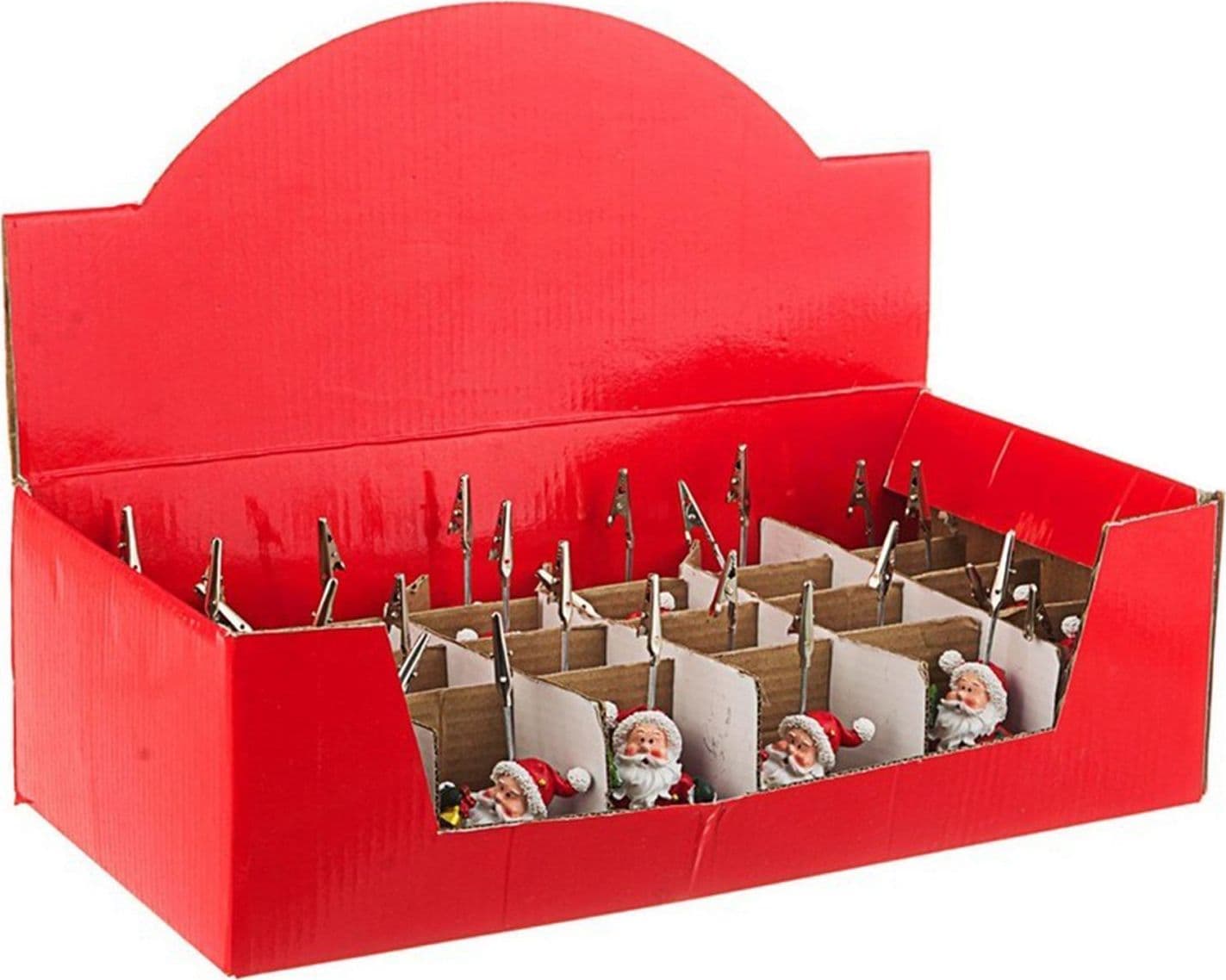 Segnaposto per tavola Natalizia "Babbo Rosso" decorativo per Bigliettini h 11 cm - 3
