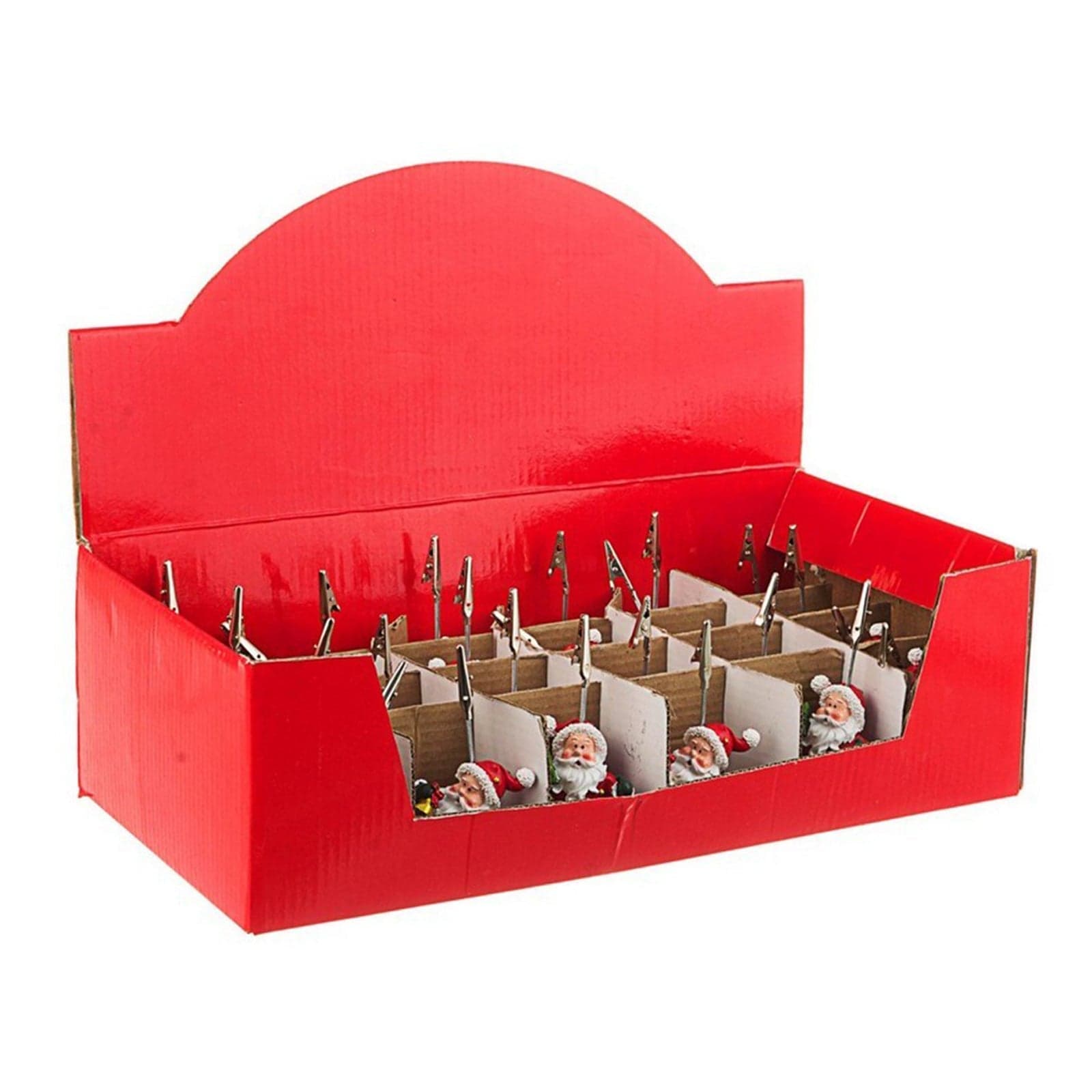 Segnaposto per tavola Natalizia "Babbo Rosso" decorativo per Bigliettini h 11 cm - 3