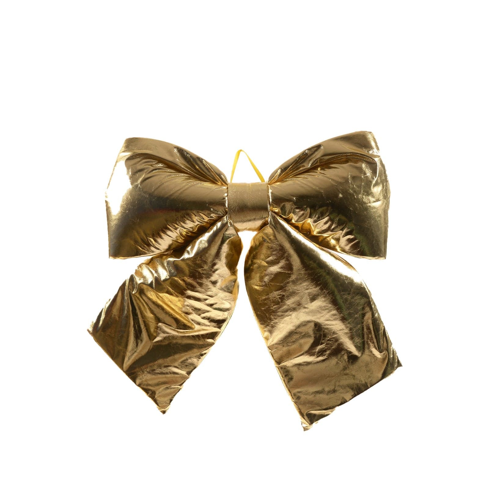 Fiocco Oro Metallizzato in tessuto decorazione natalizia per albero e ghirlanda dietro porta - 2