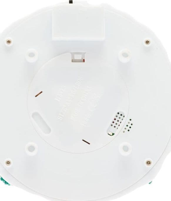 Sfera natalizia con glitter led in plastica con Babbo Natale e renne decorazione per interno h 18,5 cm - 4