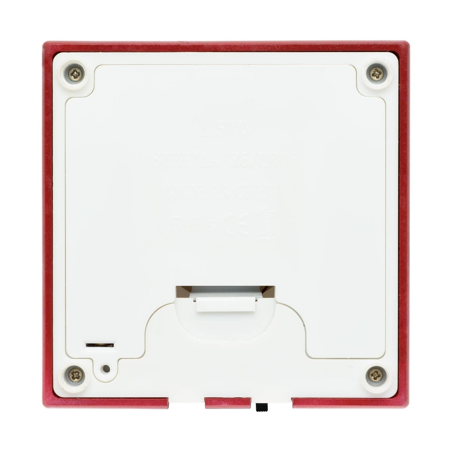 Lanterna natalizia a batteria rosso antico con nevicata glitter h 20 cm - 7