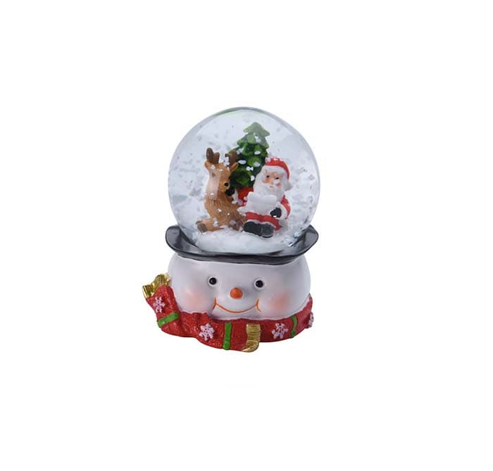 Ampolla con babbo natale, palla di neve natalizia h 6,5 cm idea regalo - 2