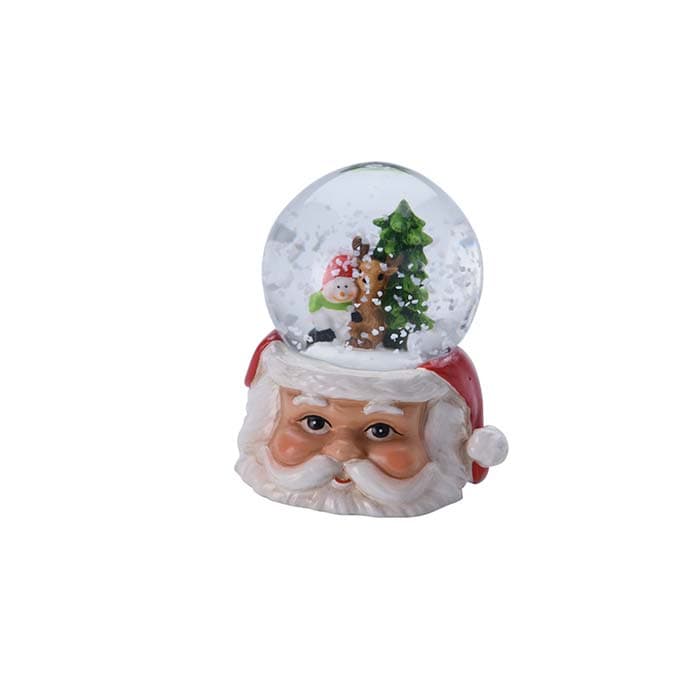 Ampolla con babbo natale, palla di neve natalizia h 6,5 cm idea regalo - 4