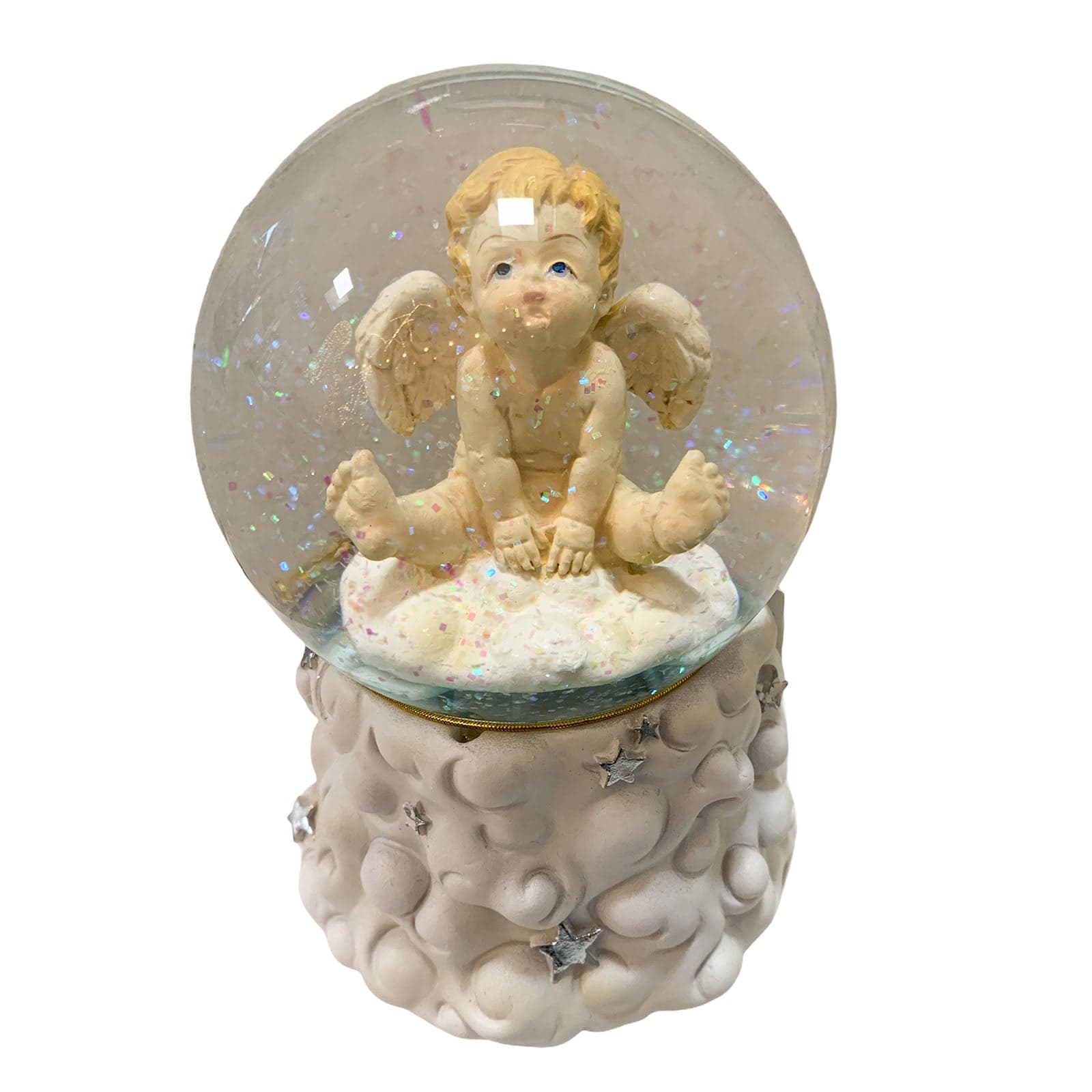 Ampolla con Angioletto in vetro decorazione natalizia con suoni e luci - 2