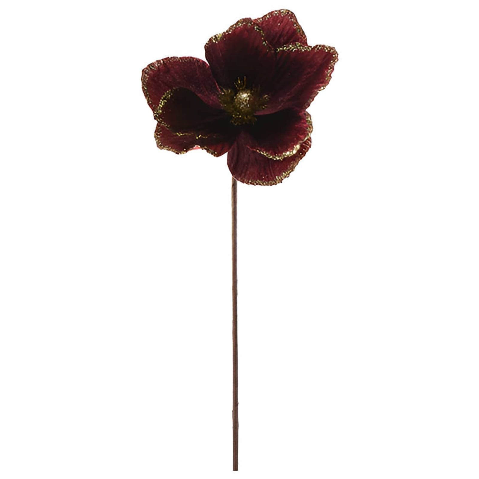 Fiore di magnolia artificiale, decorazione natalizia per interno ed esterno da Ø 23 x 60 cm - 3